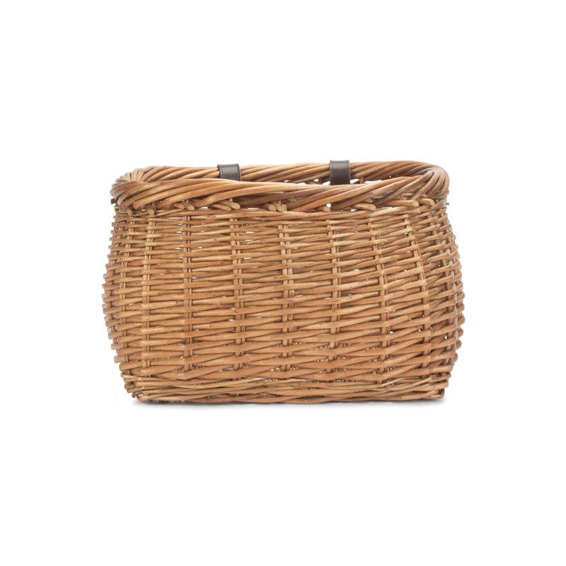 Wicker Heritage Pot Bellied Bicycle Basket
