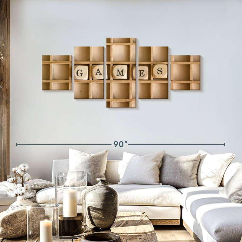 Word Games, 30" H x 68" W