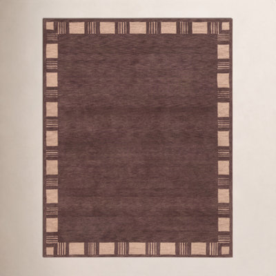 Hand-Tufted Geometric Wool Rug
