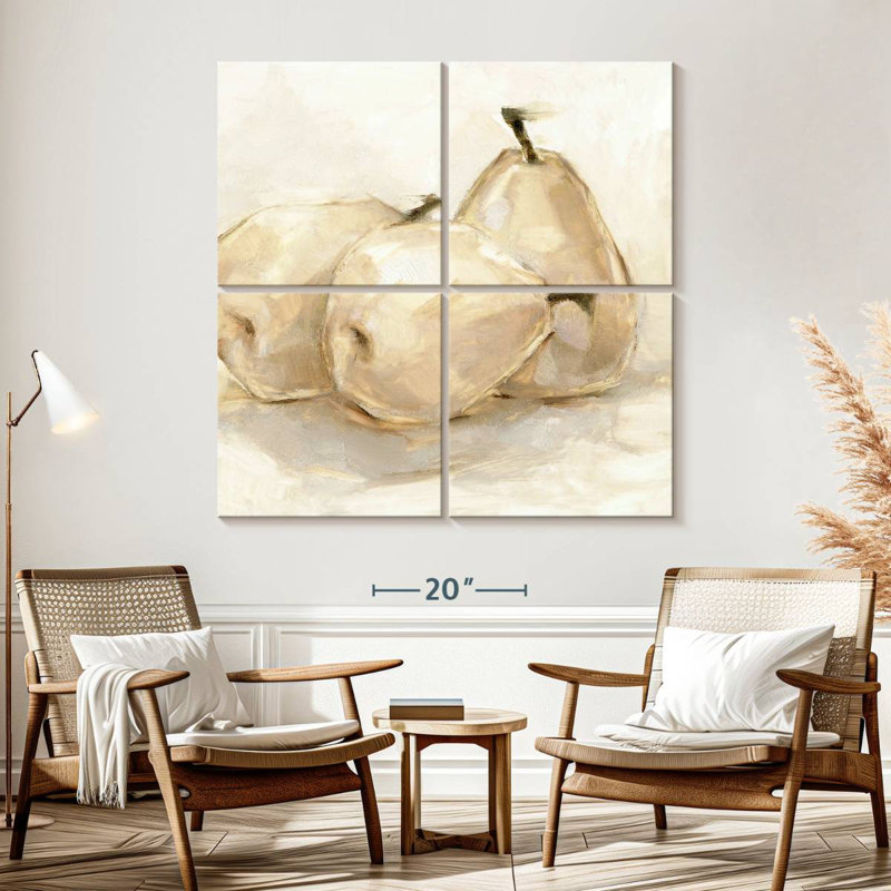 Yarlin White Pear Study II, 57'' H x 57'' W