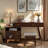 3-in-1 Vanity Desk With Lighted Flip-top Mirror, Adjustable Cabinet, Drawers And Stool-1417082809