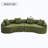 Curved Living Room Chenille Compression Sofa-106722053
