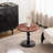 23.6" Solid Wood Top Round End Table