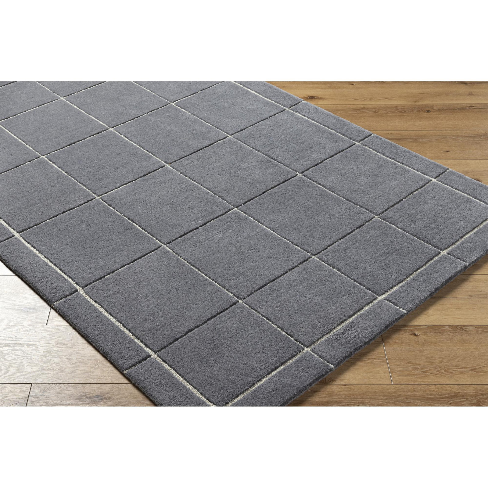 Mallory Blue Hand Tufted Area Rug, Rectangle 2' x 3'
