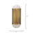 Remedy Alabaster 2-Light Wall Sconce