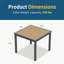 Table de patio d'extérieur en aluminium-876626929