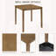 Ensemble de salle à manger 5 pièces à hauteur de comptoir avec table carrée et 4 chaises à dossier en X, structure en bois massif, surface imperméable, assemblage facile pour les petits espaces, la cuisine ou le coin-repas-132537444