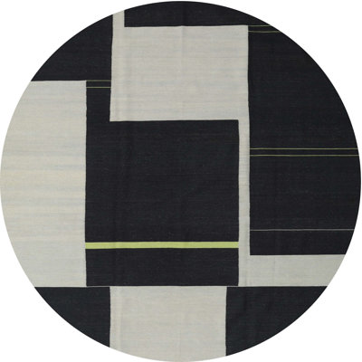 Tapis abstrait noir / gris