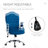 Vinsetto Home Office Chair, Velvet Computer Chair, Button Tufted Desk Chair With Swivel Wheels, Adjustable Height, And Tilt Function