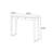 Nordic style simple brown console table.-582231986