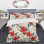 Ensemble de housse de couette abstrait rouge et noir Poinsettia Symphony Bliss-1655610967
