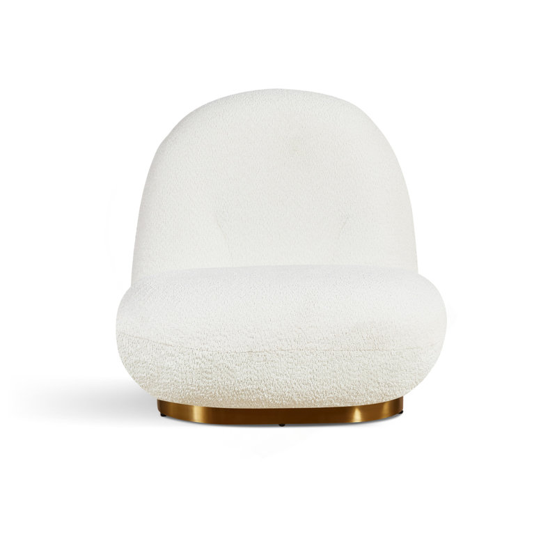 Méridienne Leif White Plush Glam