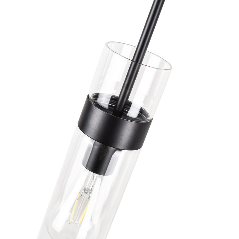 Luminaire suspendu 1 lumière, Noir mat