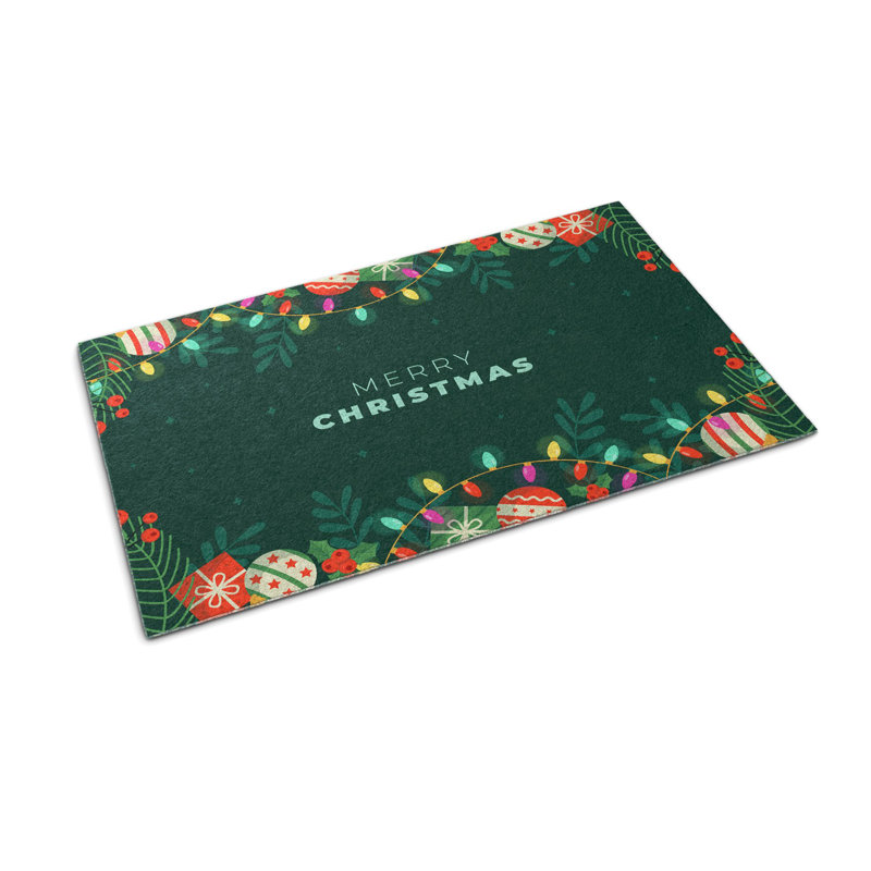 Christmas Ornament Non-Slip Outdoor Door Mat, 60cm W x 90cm L