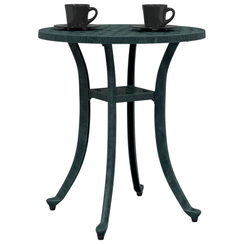 Table de patio vidaXL, Vert / vert