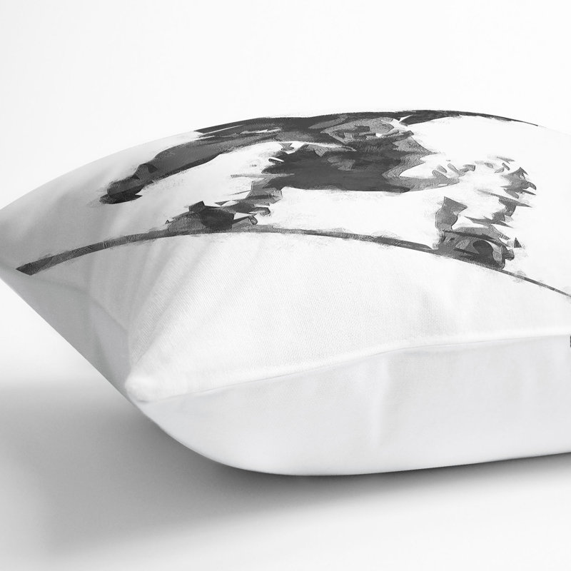 Square Cushion, 55cm H x 55cm W x 20cm D, White