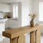 Console cylindrique à pieds en bois