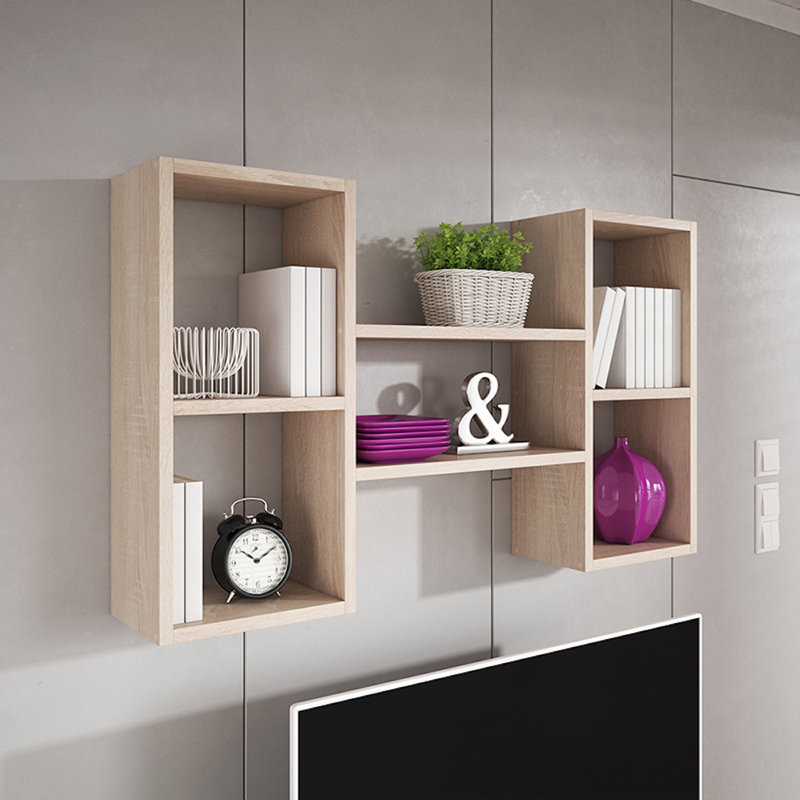 6 Piece Accent Shelf, Oak