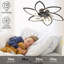 Ventilateur de plafond 30,7 po avec lumières, télécommande 3 températures de couleur, ventilateur à 6 vitesses-316561975