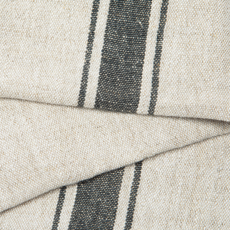 Marseille Square Napkin, Black/Natural