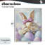 Lapin de Pâques endormi avec œufs, estampe numérique, design par The Prints Vibe-130757225-130757229