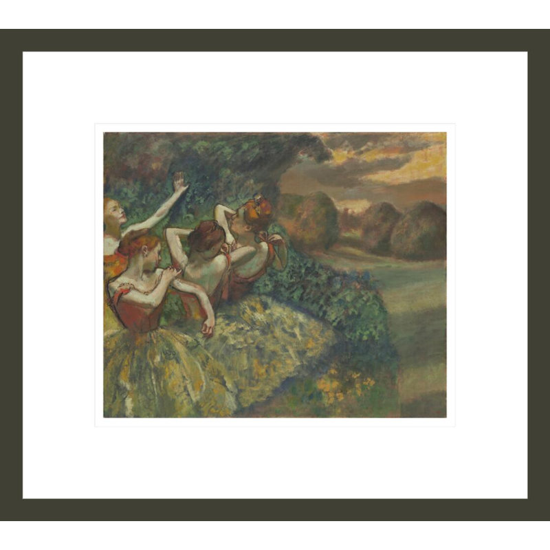 «Four Dancers» par Edgar Degas, impression giclée encadrée, H 13,75 po x l 15,35 po