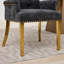 Chaise de salle à manger rembourrée Lumira Farmhouse avec dossier-135411800