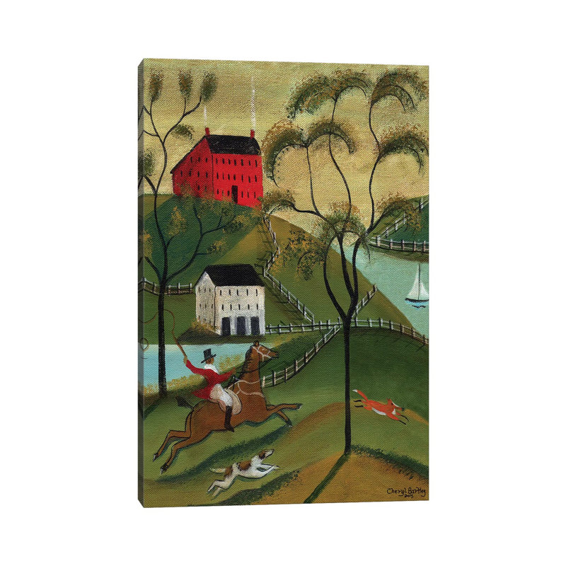 Chasse au renard océanique, H 26 po x l 18 po x 1,5 po