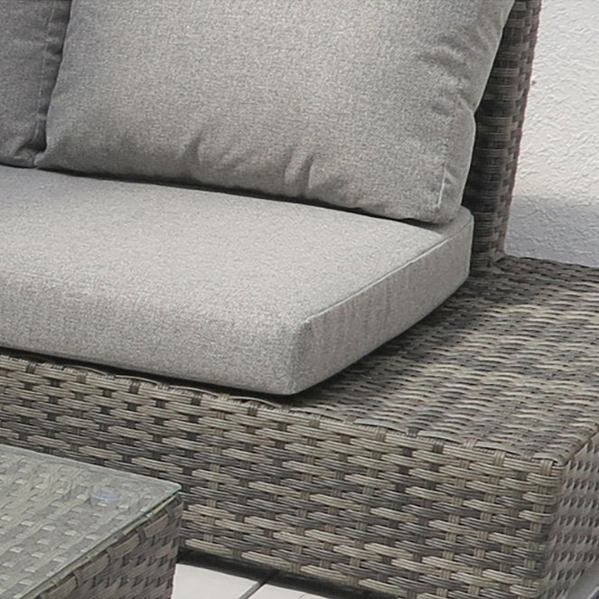 Abem Rattan Wicker 6 - Person Seating Group with Cushions