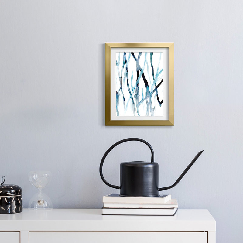 «Runnel II», reproduction encadrée, H 28,5 po x l 20,5 po, Doré