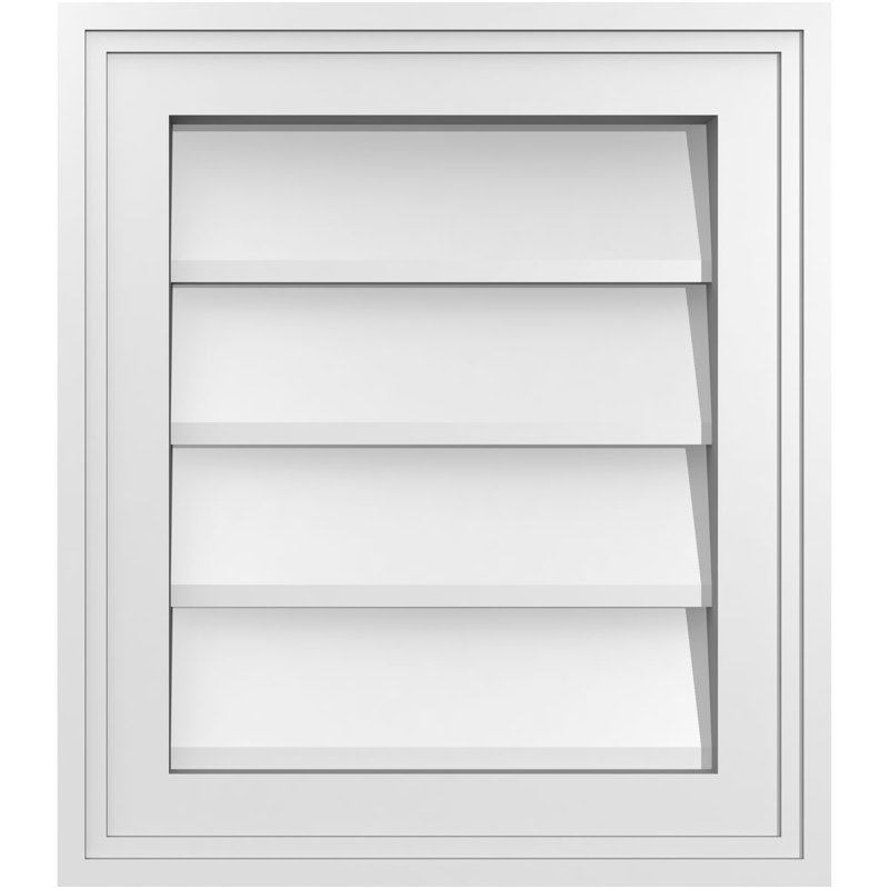 Cadre en brique, brun clair apprêté, H 16 po x l 14 po x P 1,5 po