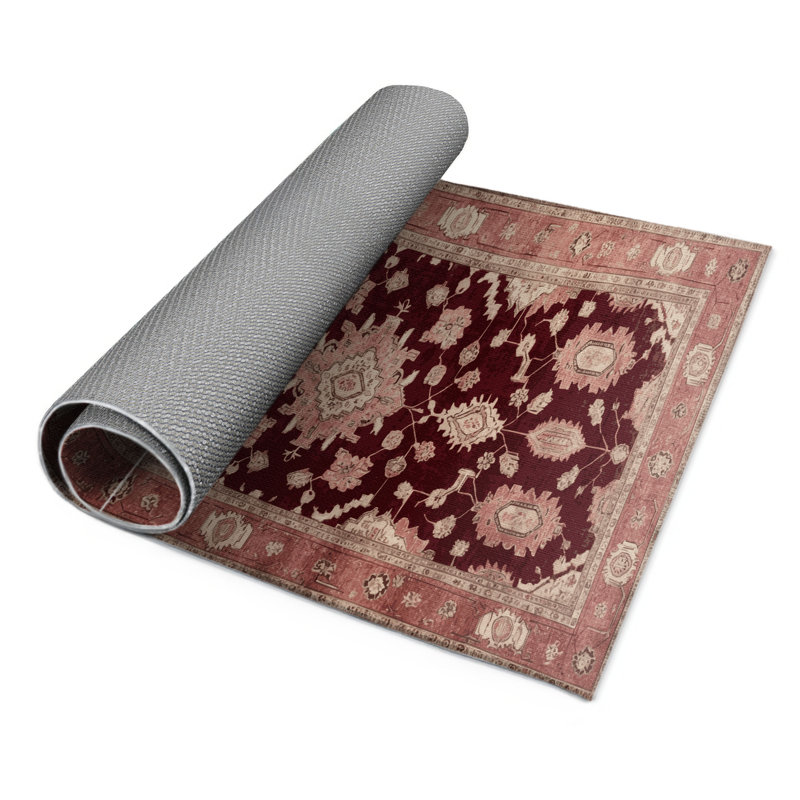 Tapis intérieur et extérieur brun Overdyed, Rectangulaire 3 pi x 5 pi