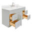 Abell 60.25'' Bathroom Vanity with Carrara Quartz Top-94003692