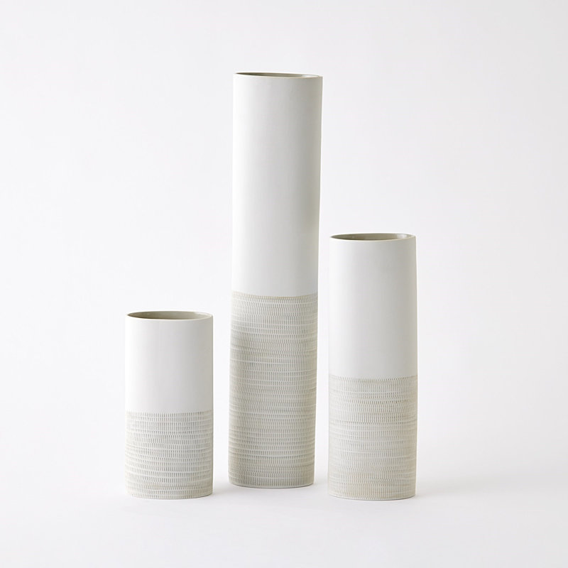 Dash Vase-Grey-Med, 20.75" H x 4.5" W x 2.5" D