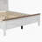 3-Pieces Bedroom Sets Queen Size  Farmhouse Platform Bed With Double Sliding Door Storage Headboard, Storage Nightstand And Dresser, White+Brown-902876385-902876387