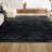 Asaldis Solid Low-Pile Black Rug-1923557902