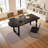 Solid wood small-sized semi-circular desk