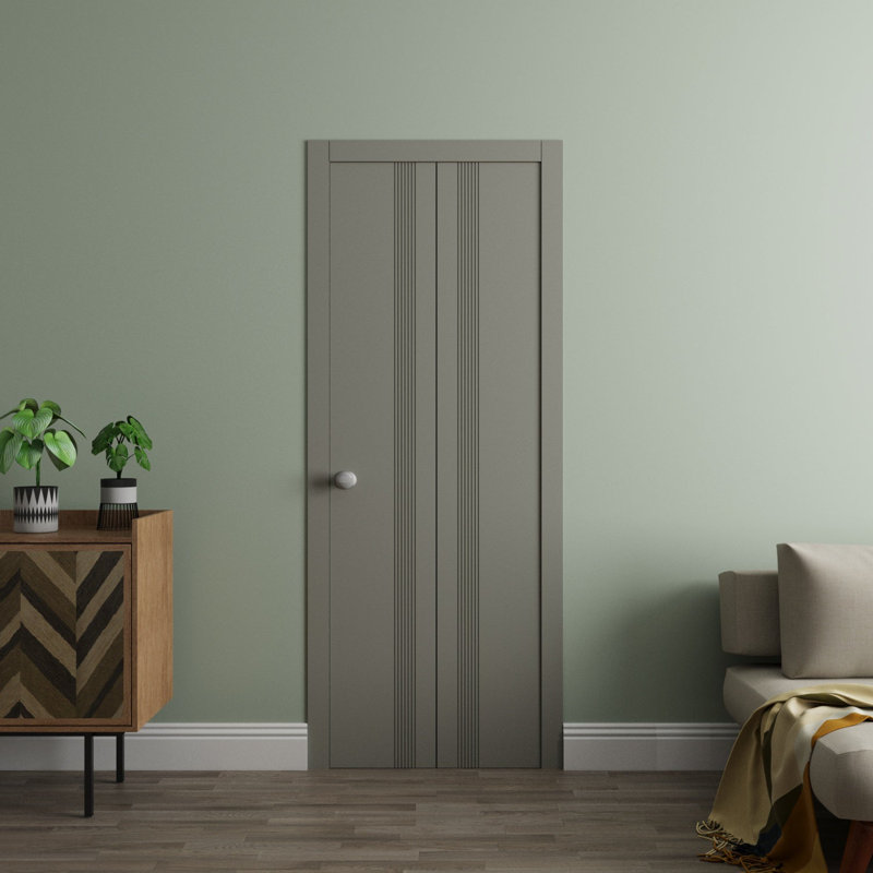 Portes coulissantes pliantes pour garde-robe - ESSENTIAL 0777 - Ensemble de quincaillerie de moulures à moulures robustes - Portes de garde-robe de chambre en bois massif