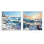 Océan paysage d'hiver - ensemble de 2 collages carrés océan-1651221894-1651221895