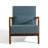 Jyrin Mid Century Upholstered Blue Corduroy Solid Wood Accent Chair with an Extra Pillow-1690814834-1690814845-1784596334