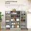 Tall Pantry Storage Cabinet with Adjustable Shelves