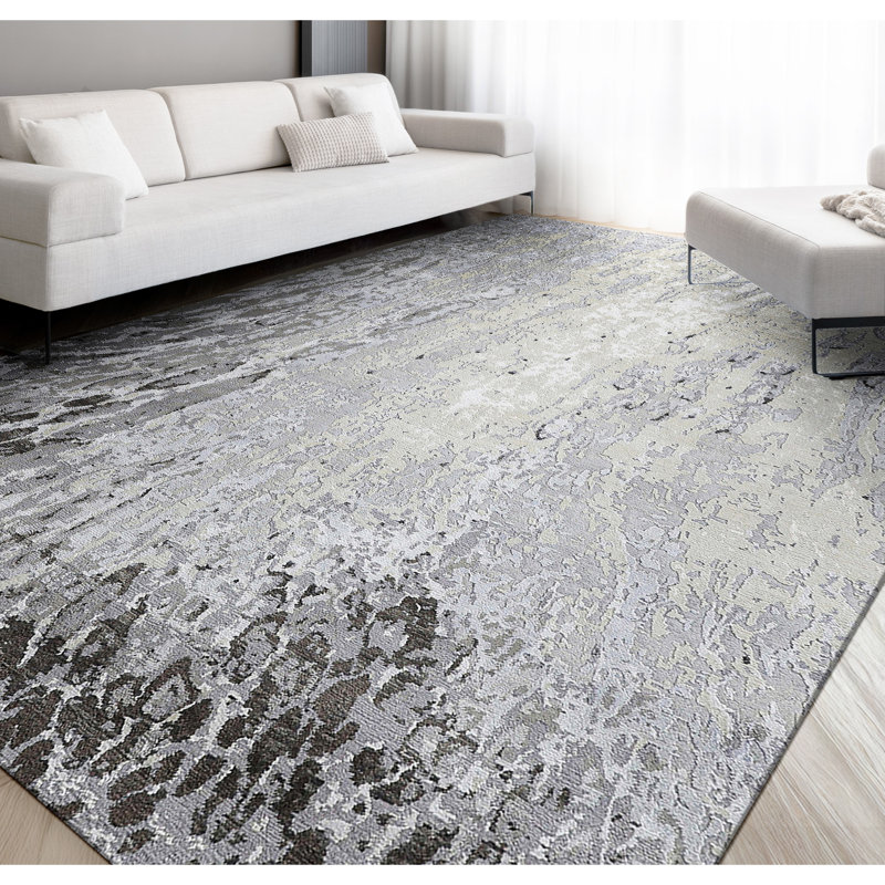 Area Rug in Ivory, Rectangle 9' x 12'