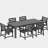 Six-piece Outdoor Patio Dining Table Set-1293898314