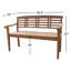 Banc de parc en bois Kens Alexann