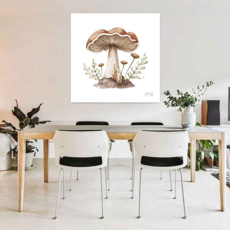 Art contemporain contemporain champignon moelleux, H 36 po x l 36 po