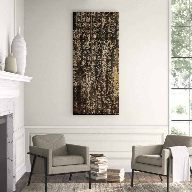 Eastern Antiquities Panel 3' Textual Art on Canvas
