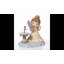 Figurine Precious Moments Disney La Belle et la Bête tenant un miroir 5,55 pouces