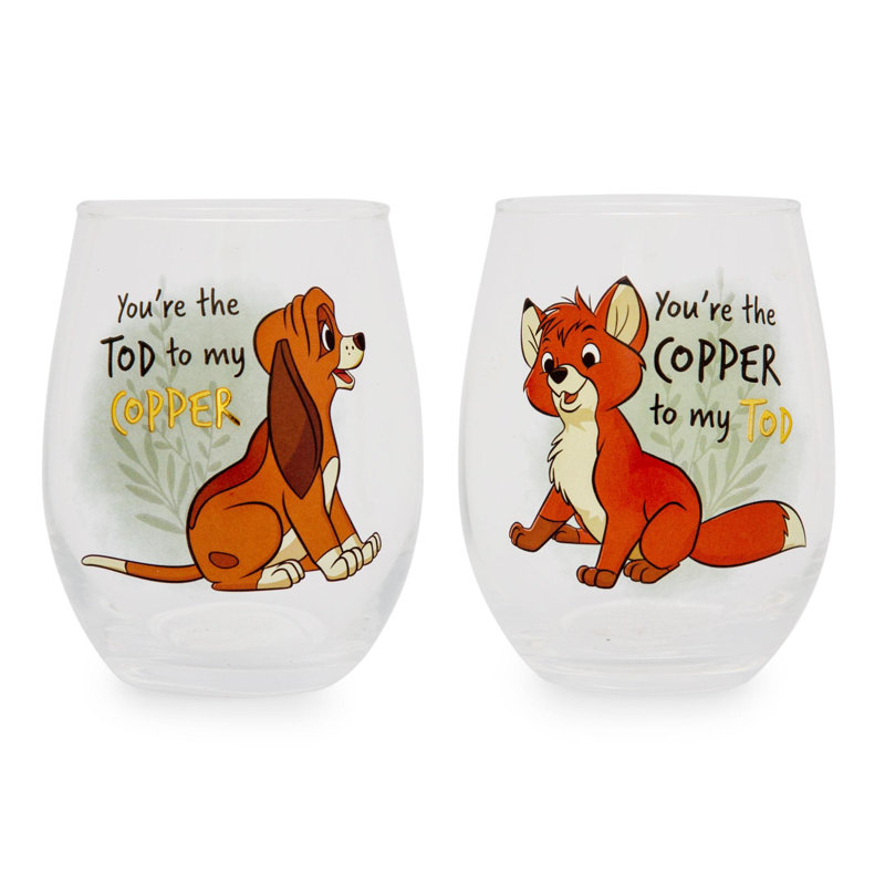 Disney The Fox and the Hound 2 pièces 20 oz. Ensemble de verres à boire