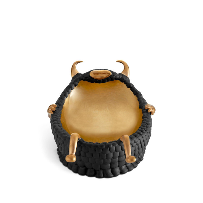 Haas Lazy Susan Catchall, Black/Gold