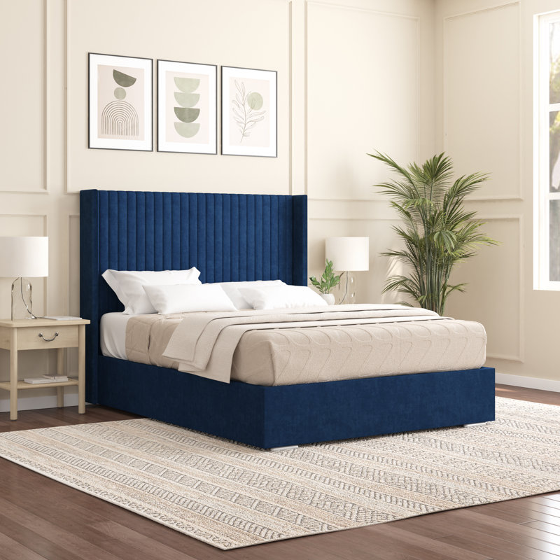 Shelton Upholstered Bed Frame, Parliament, Single (3')